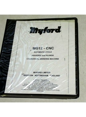 MG12-CNC MYFORD 自动研磨机操作