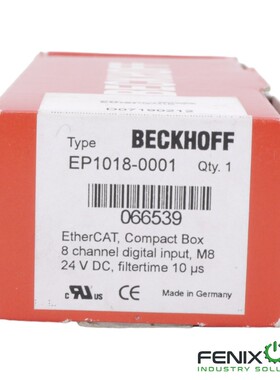 BECKHOFF EP1018-0001 ETHERCAT BOX-8-KANAL