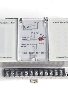 LS Industrial Susol & Metasol ACB UDC21 延时适用于 UVT