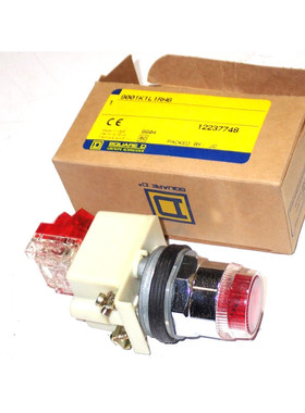 SQUARE D 9001K1L1RH6 红色推扣开关 全新