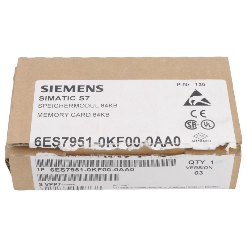 SIEMENS 6ES7951-0KF00-0AA0 MEMORY CARD