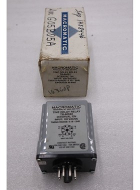 TR-60522 - MACROMATIC - 延时继电器 120VAC/DC 全新设备库存 H1