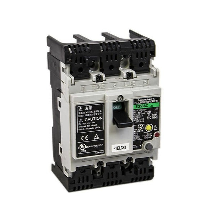 FUJI ELECTRIC EG53AC 30A E.L. circuit breaker