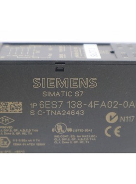 西门子 6ES7-138-4FA02-0AB0 6ES71384FA020AB0 PROFIsafe Simati