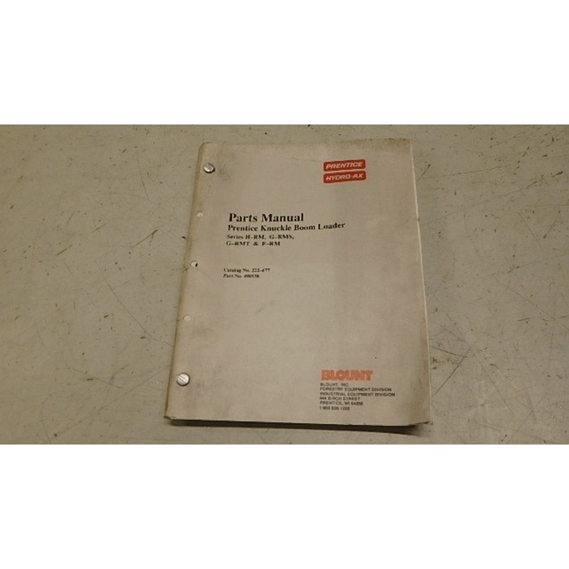 PRENTICE HYDRO-AX KNUCKLE BOOM LOADER 零件