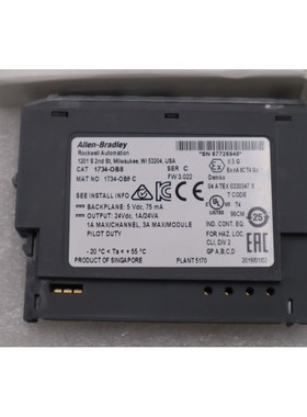 Allen Bradley 1734-OB8S Point I/O 安全输出模块库存 H1036A