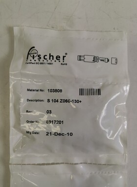 Fischer Kabelstecker S104Z066-130+ 8pol.