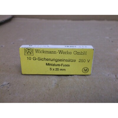 41571(10盒)Wickmann-Werke 5x20毫米250毫安玻璃保险丝*