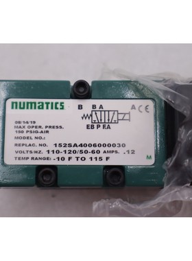 NUMATICS 152SA4006000030 MAX PSIG-AIR 150 库存 K-2385