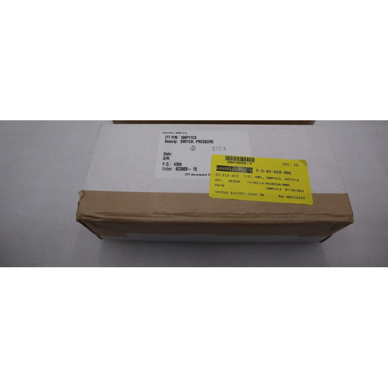 全新带盒 ITT NEO DYN 100P11C3 可调压力开关库存 G132