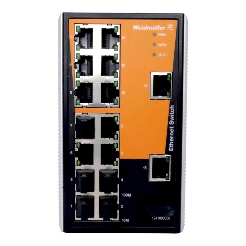 WEIDMüLLER IE-SW-VL16-16TX ID 1241000000 NETZWERK SWITCH