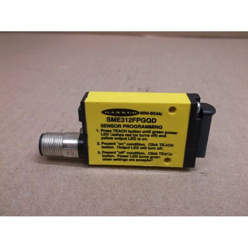 Sensor Fotoeléctrico SME312FPGQD Banner DEMO Interruptor 54