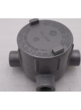 HUBBELL KILLARK GECTT-1 管道插座机身,铁,Trd 尺寸 1/2 英寸 #2