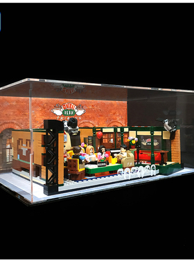 KGBOX乐高21319老友记10292莫妮卡的公寓喷绘防尘盒罩展示盒灯光