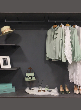 简约样板房全屋定制衣柜包包收纳盒衣服饰衣帽间首饰品架道具摆件