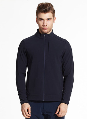 正品喀尔沃CARAVA男春秋不加绒修身款保暖软壳衣防水防风457711