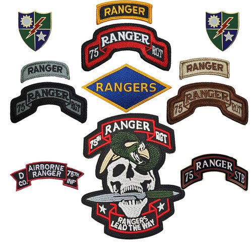 游骑兵团RANGER技能章ACU臂章M65刺绣臂章M81徽章识别章战术臂章