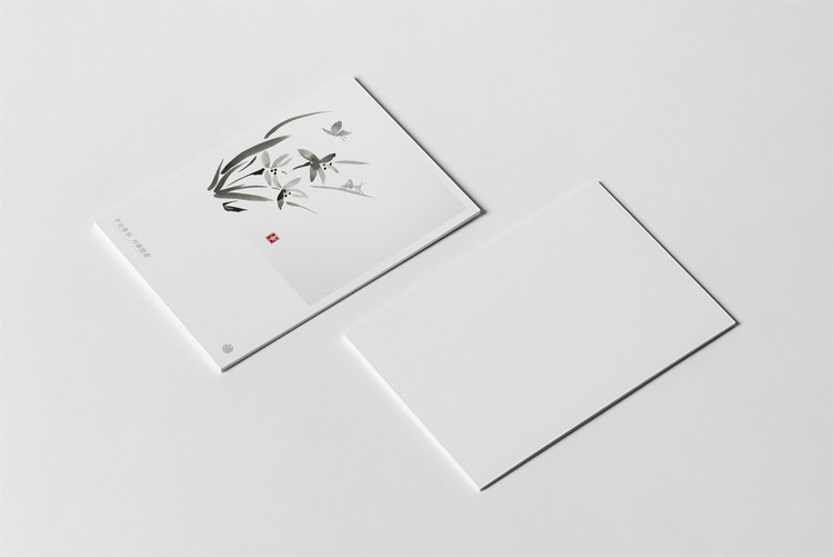 KP539中式抽象图案迷你小贺卡