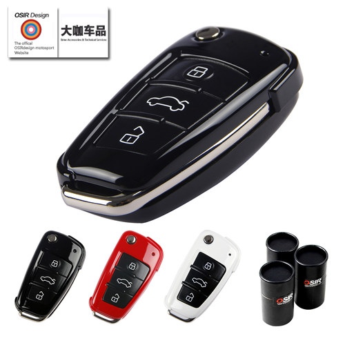 OSIR钥匙壳适用于奥迪A1/A3钥匙包Q3/Q7/A6L/TT钥匙壳彩壳套