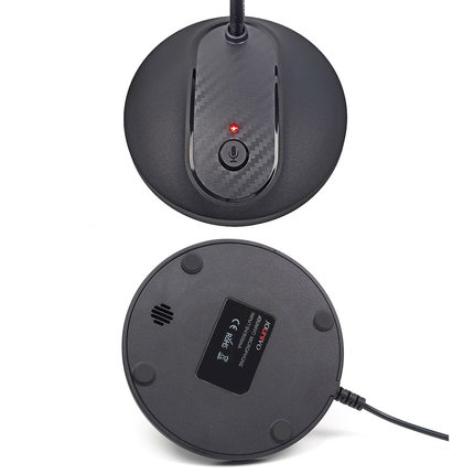 JOUNIVO麦克风电脑台式笔记本 USB 接口游戏专用降噪收音可调节麦