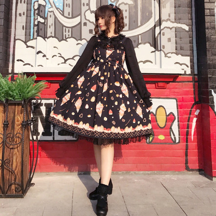 【KOI洋装馆】小黄鸡之夏原创lolita 三色小高腰JSK 现货|msdalam kategori Butik wanita / wanita, pakaian - dari Buy2taobao.com untuk memberikan perkhidmatan ejen Taobao profesional membeli