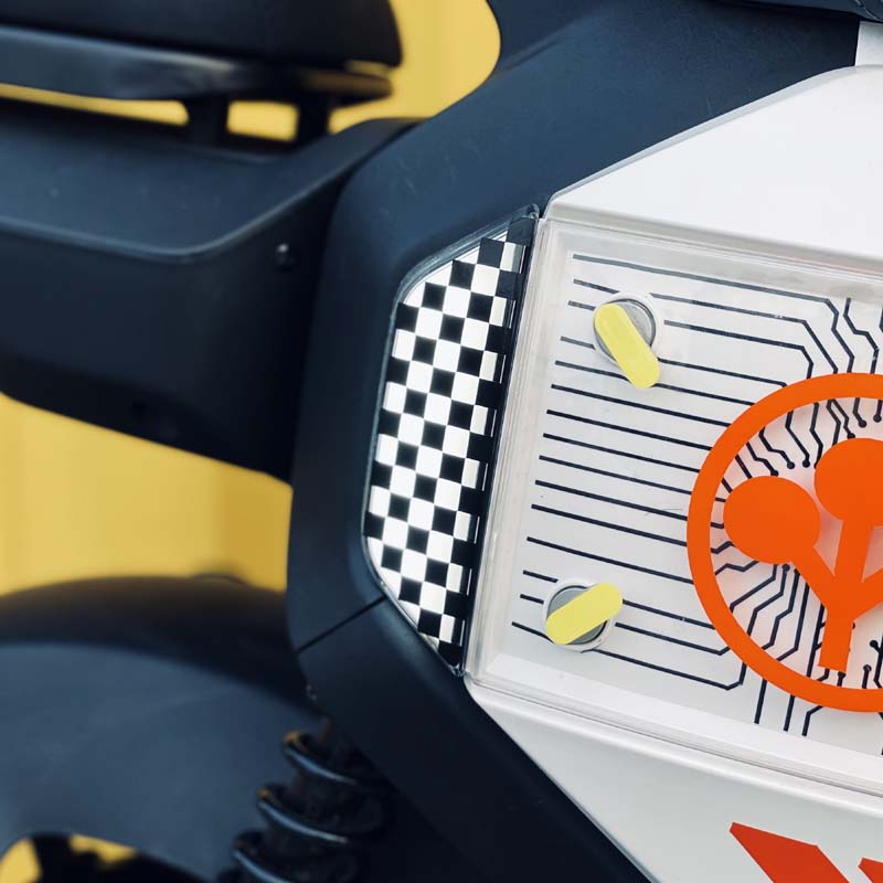 小牛U3电动车UMAX镂空透光侧灯贴U2个性化装饰改装贴纸反光防水贴