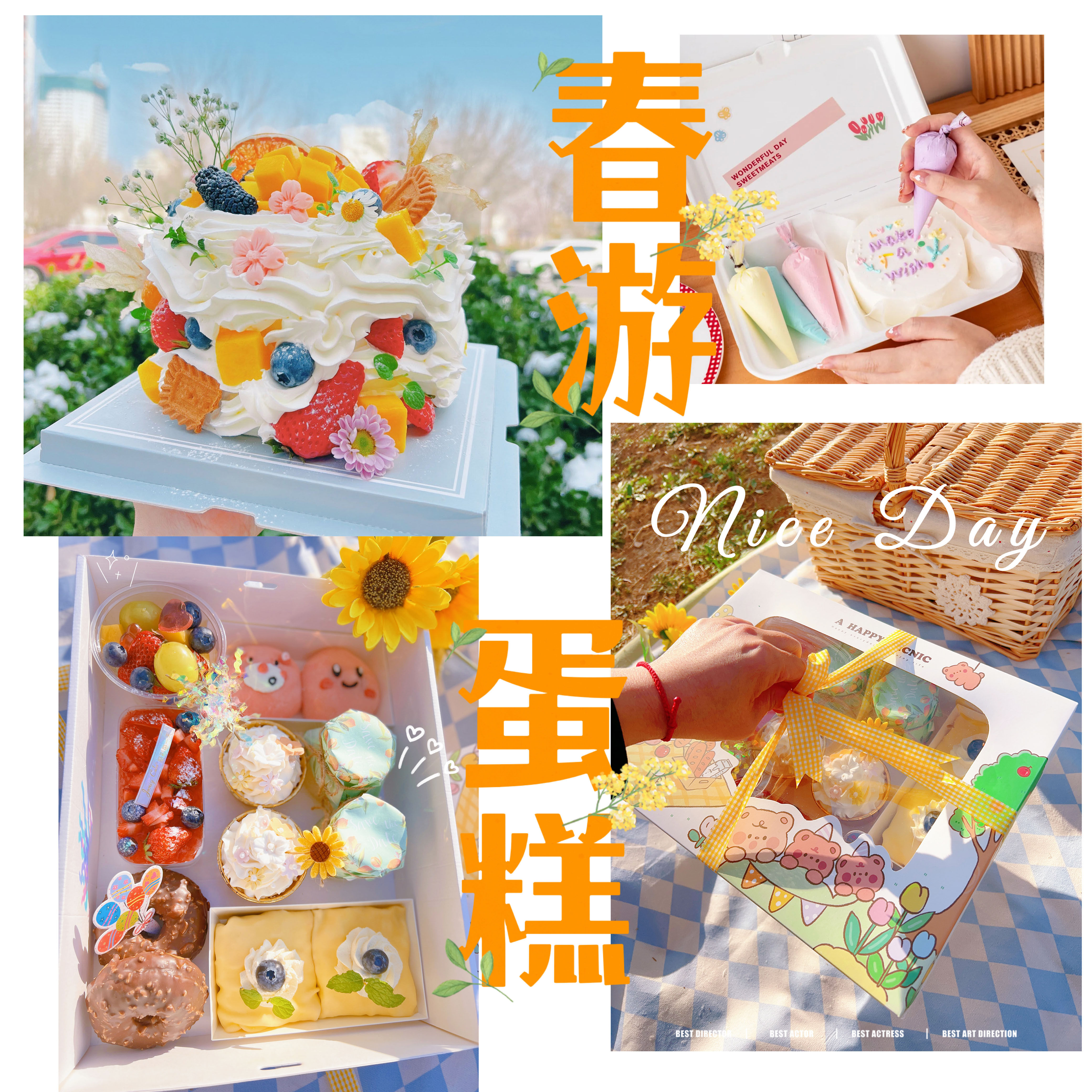 天津奶油蛋糕春游动物奶油礼盒