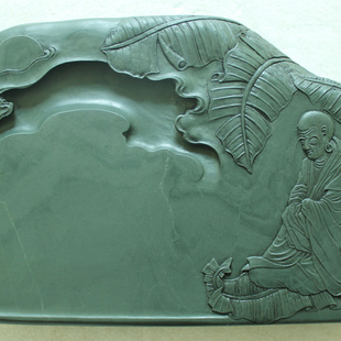 凯利洮砚----怀素抒情砚  水泉湾老坑云纹料