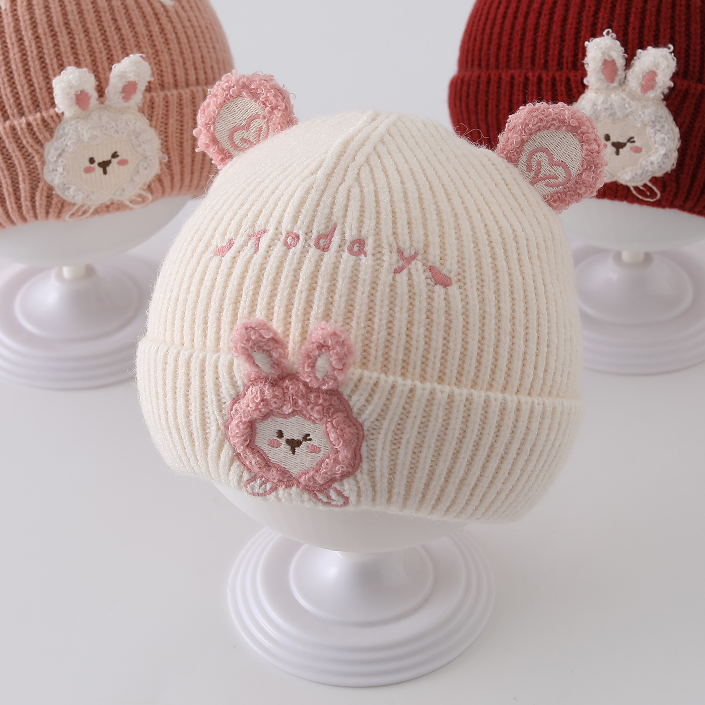 婴幼儿帽子秋冬季保暖加厚针织