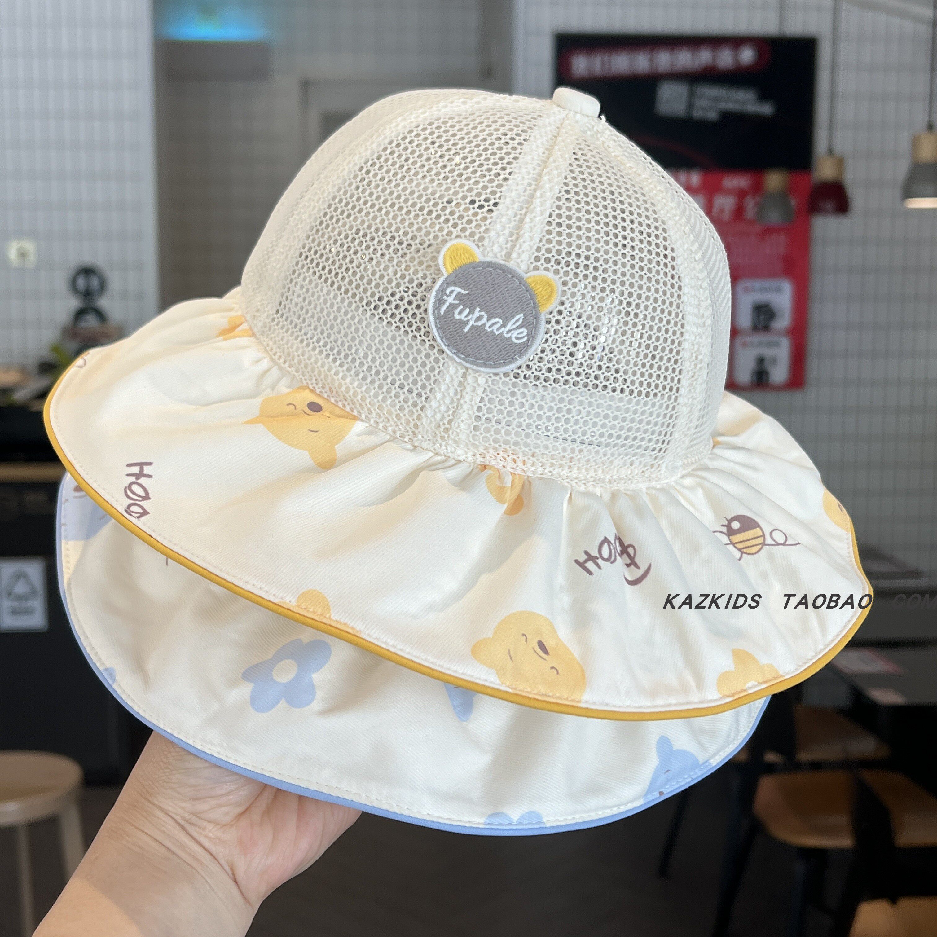 婴儿防晒帽子夏季全网大檐遮阳帽