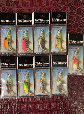 TUTUlure 1.8克彩色鳟鱼亮片 马口白条亮片微物路亚饵