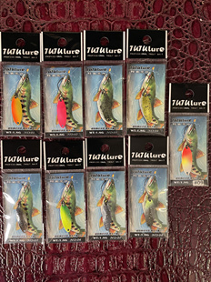 TUTUlure 马口白条亮片微物路亚饵 1.8克彩色纯铜鳟鱼亮片