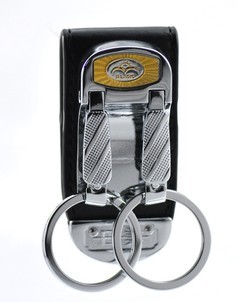 金达日美 B944 双环可拆卸腰挂钥匙扣 创意皮革男士腰挂钥匙扣