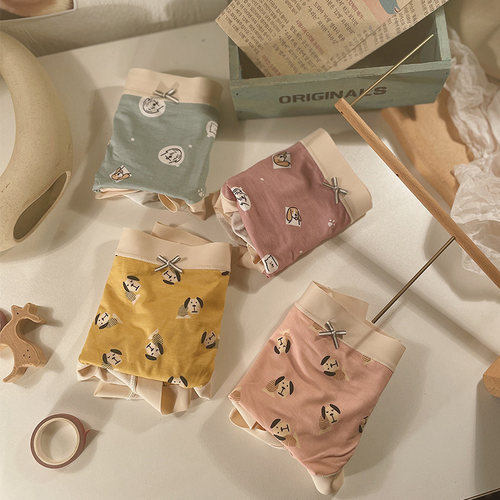 莫代尔日系甜美风卡通少女内裤