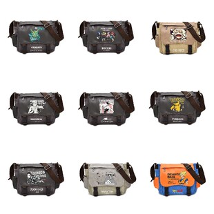 电锯人孤独摇滚鬼灭火影龙猫帆布挎包单肩包KBP-4