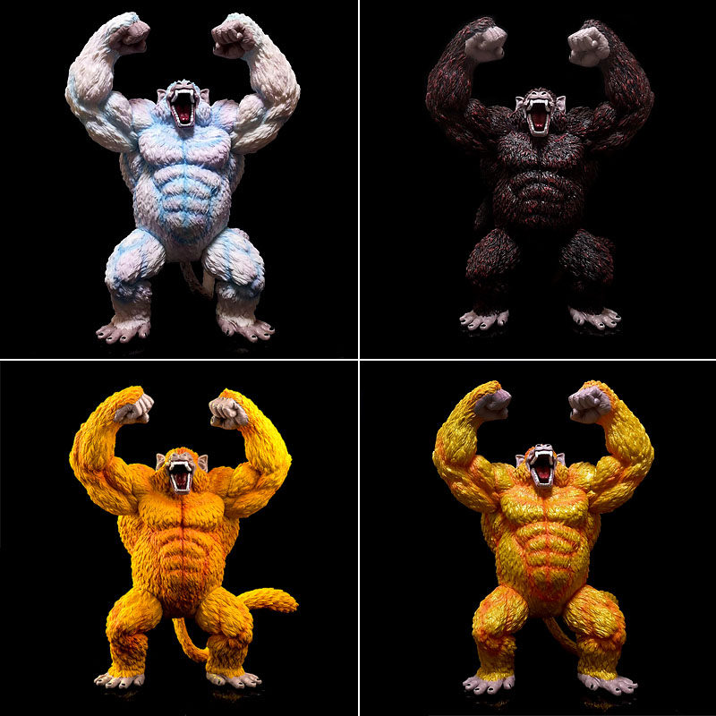 新款 动漫 龙珠 剧场版 超大变身黄金大猿 大猩猩 手办 模型