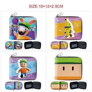 Stumble guys  动漫全彩短款全包拉链钱包