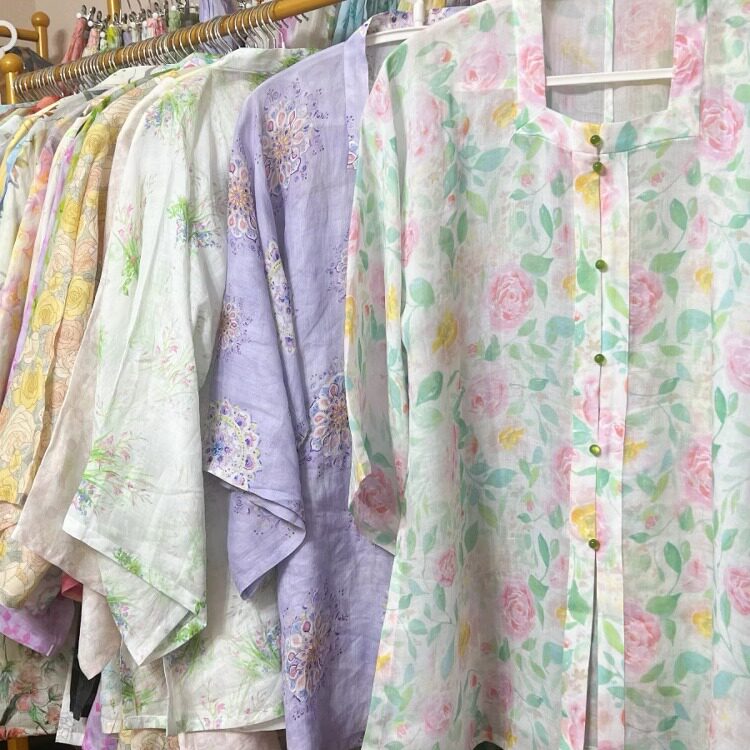 苎麻汉服对襟短衫汉服防晒图片