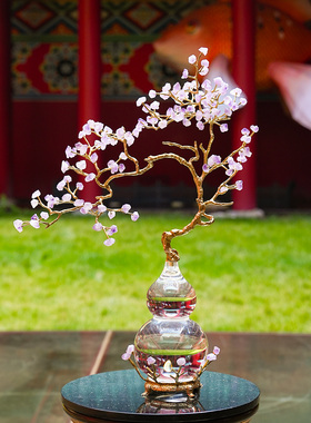 【本尼家】HY17现代轻奢装饰水晶葫芦家居客厅桌面饰品玄关摆件