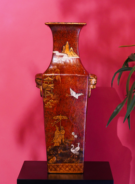 【本尼家】YS08中法式手绘装饰陶瓷花瓶家用插花个性艺术摆件