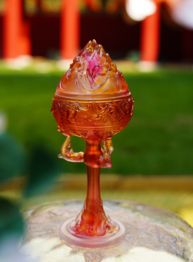 【本尼家】LL81非遗好物琉璃龙纹博山炉书房桌面装饰香炉玄关摆件