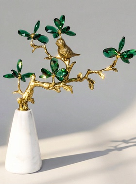 【本尼家】HY28现代轻奢装饰《喜上枝头》小鸟饰品客厅桌玄关摆件