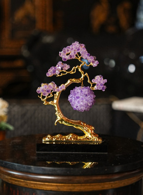 【本尼家】HY26现代轻奢装饰水晶树家居饰品客厅桌面玄关摆件
