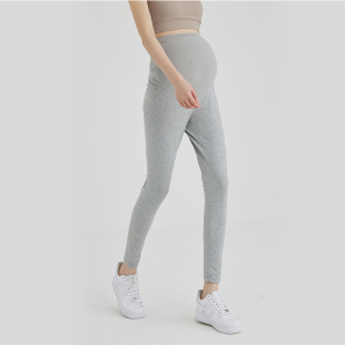 无痕托腹可调节休闲舒适孕妇针织长裤 孕之彩孕妇打底裤 女春秋长裤