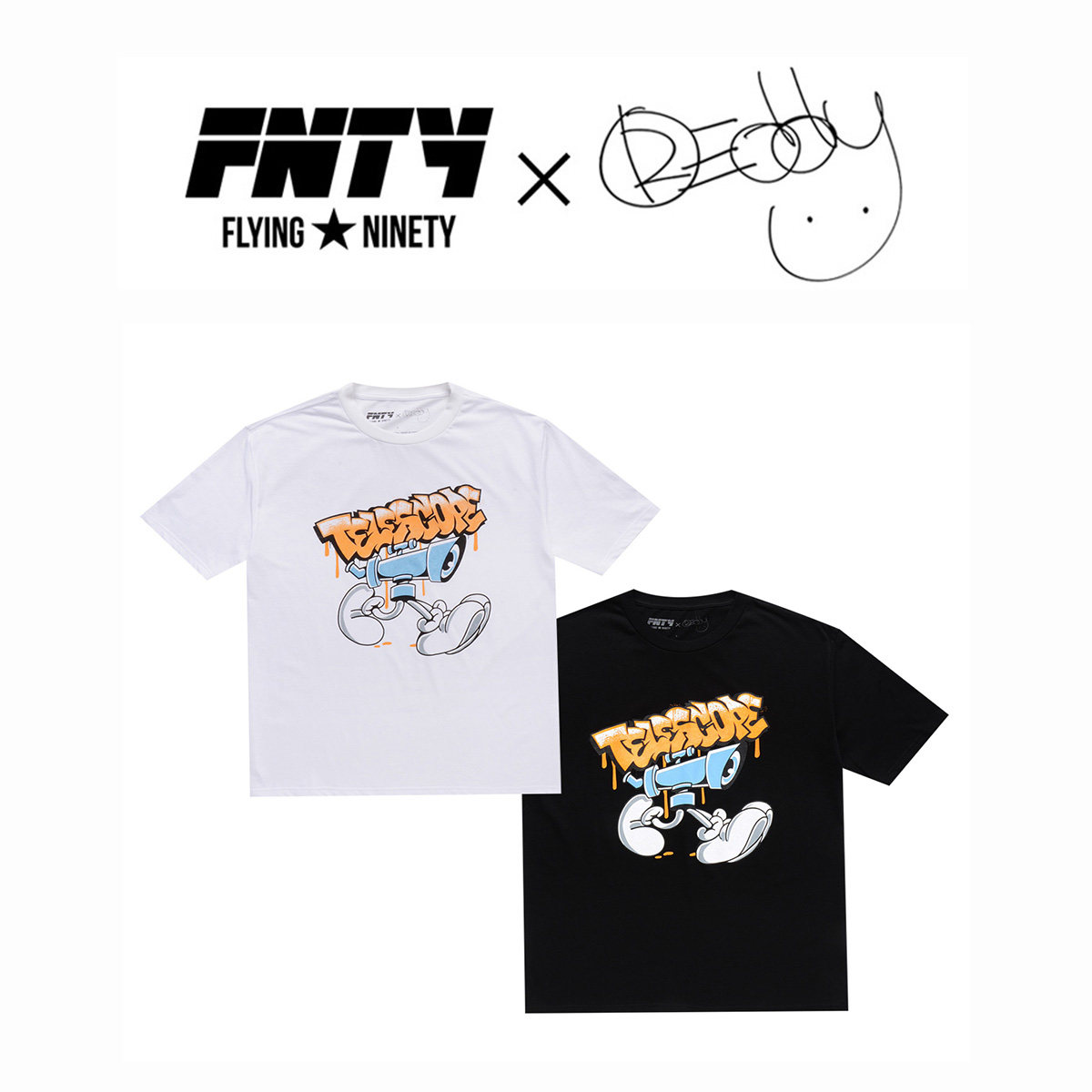 FNTY X REDDY  Telescope 合作款T恤|msdalam kategori Pakaian Lelaki, baju-T - dari Buy2taobao.com untuk memberikan perkhidmatan ejen Taobao profesional membeli
