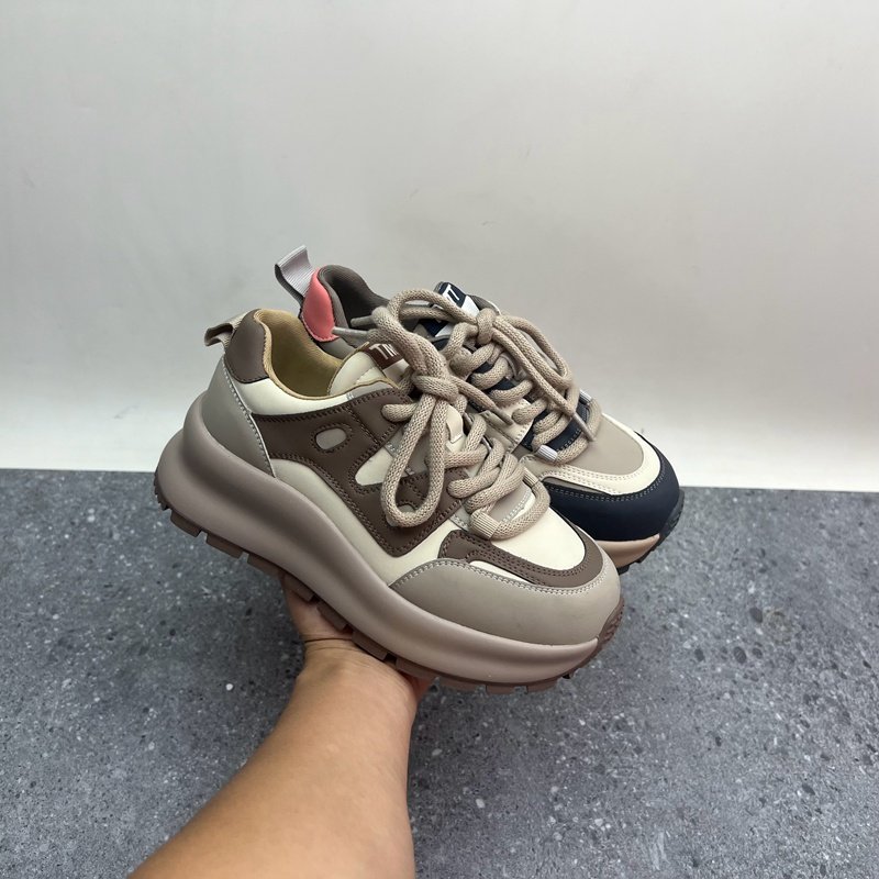 2024断码秋季真皮新款女鞋厚底休闲深口系带时尚牛皮百搭女单鞋,女鞋,深口单鞋,淘宝优惠券,粉丝福利购,淘宝优惠卷