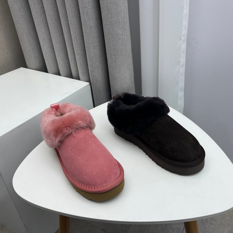 工厂2025处理冬款断码真皮女鞋雪地靴牛皮厚底套脚绒里舒适女短靴