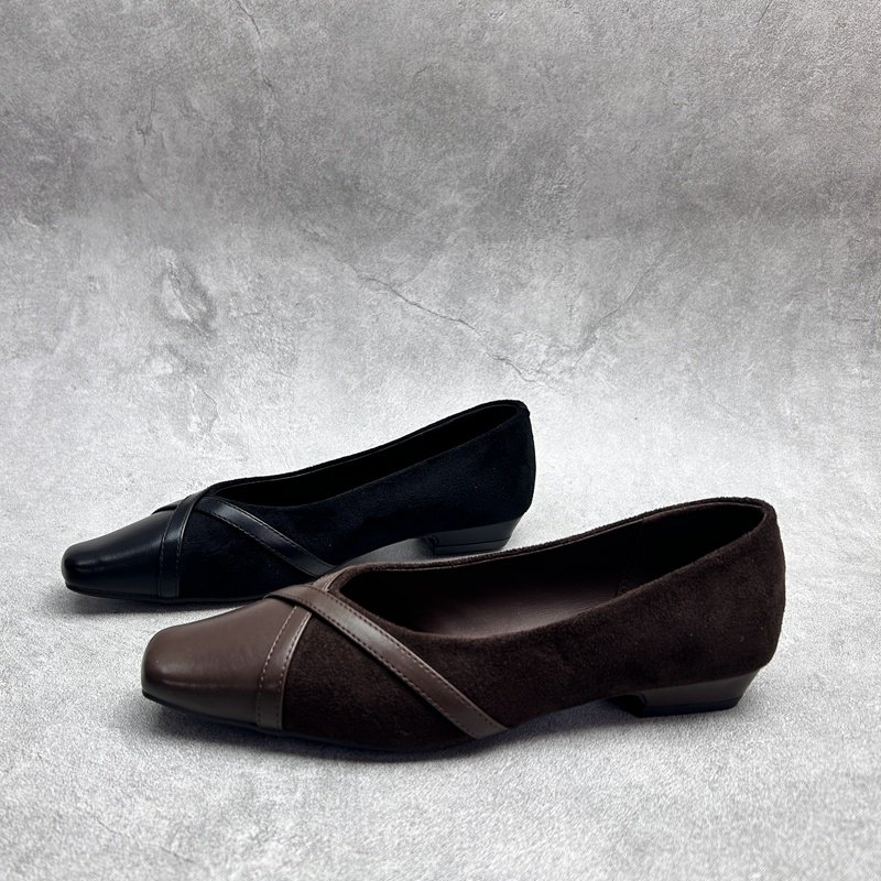 2026春季新款女鞋超纤低跟休闲深口套脚舒适百搭软底透气女单鞋,女鞋,深口单鞋,淘宝优惠券,粉丝福利购,淘宝优惠卷