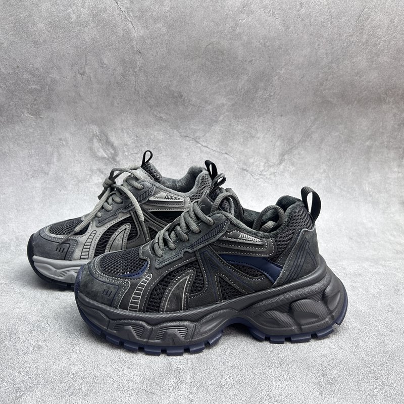 2025断码秋季真皮新款女鞋厚底休闲深口时尚牛皮百搭加棉女单鞋