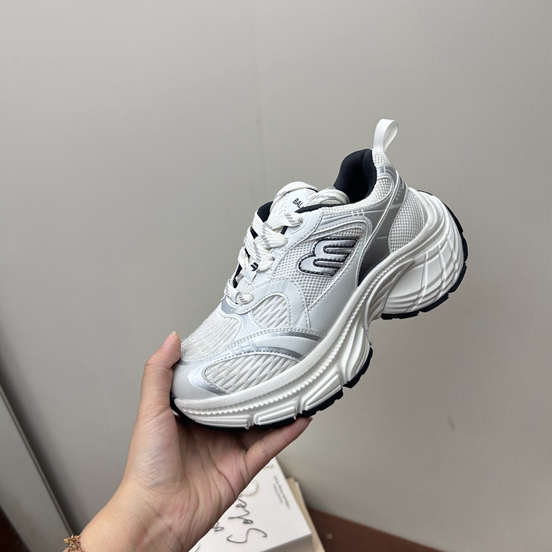 工厂断码真皮运动鞋女2025秋季新款老爹鞋圆头厚底增高女板鞋